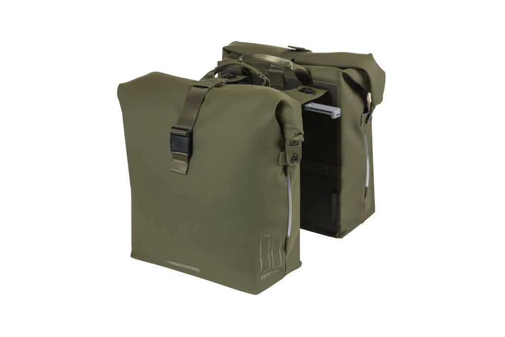 Dubbele-Fietstas-Basil-Soho-MIK-Nordlicht-Moss-Green-41-Liter Dubbele-Fietstas-Basil-Soho-MIK-Nordlicht-Moss-Green-41-Liter